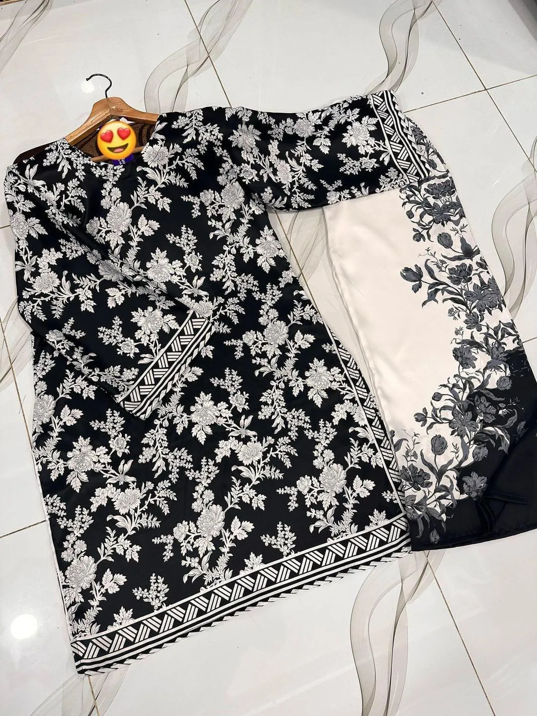 New Printed Arrival ?? Most Trending Article? Front And Back Allover Digital Printed Cord Set 2Pcs Medium size - Image 3