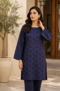 1 Pc Women's Stitched Lawn Embroidered Shirt