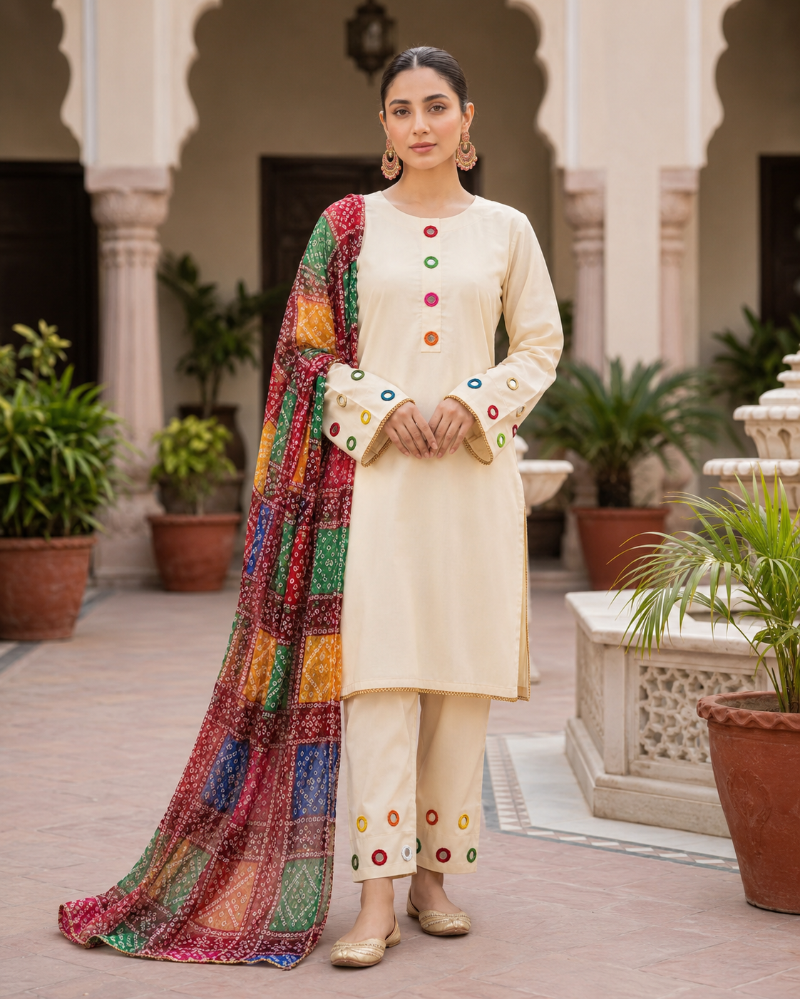 Malai Lawn 3 Piece Dress for Women