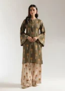 Green Printed Lawn 2 Piece Suit for Women | Zarviaa