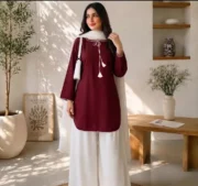 White Farshi Shalwar 3 Piece Suit