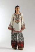 Stylish Women's Printed Shirt and Trouser Set - 2 Pcs