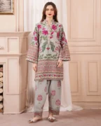 Stylish Printed Suit - 2 Pcs Shirt and Trouser for Women