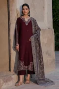 3 Pcs Women's Unstitched Embroidered Suit