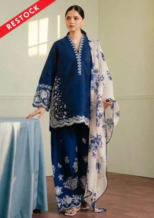 3 Piece Cotton Lawn Suit for Women – Embroidered Lawn Suit | Zarviaa