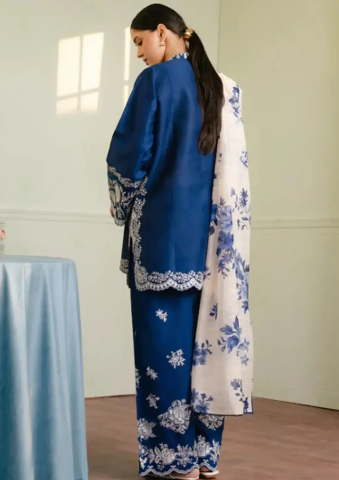 3 Piece Cotton Lawn Suit for Women – Embroidered Lawn Suit | Zarviaa - Image 2